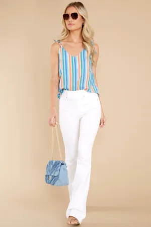 Let The Sun Shine Blue Honfleur Striped Camisole