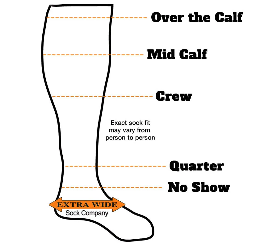 Loose Fit Stays Up Over the Calf Athletic Socks