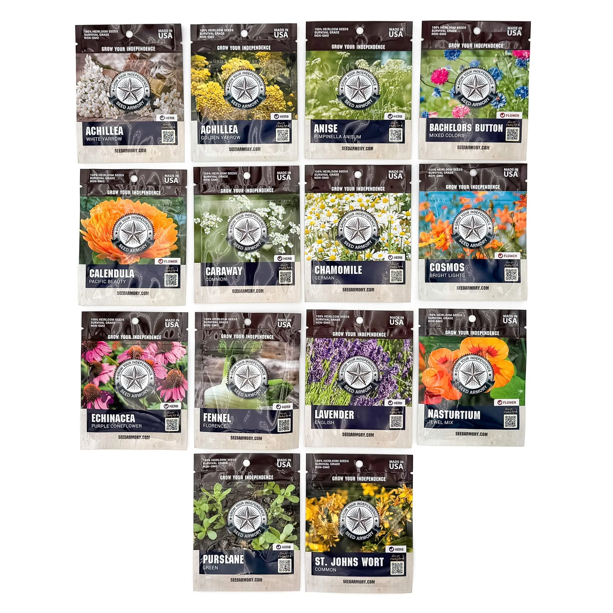 Medicinal Survival Seed Vault - 14 Varieties