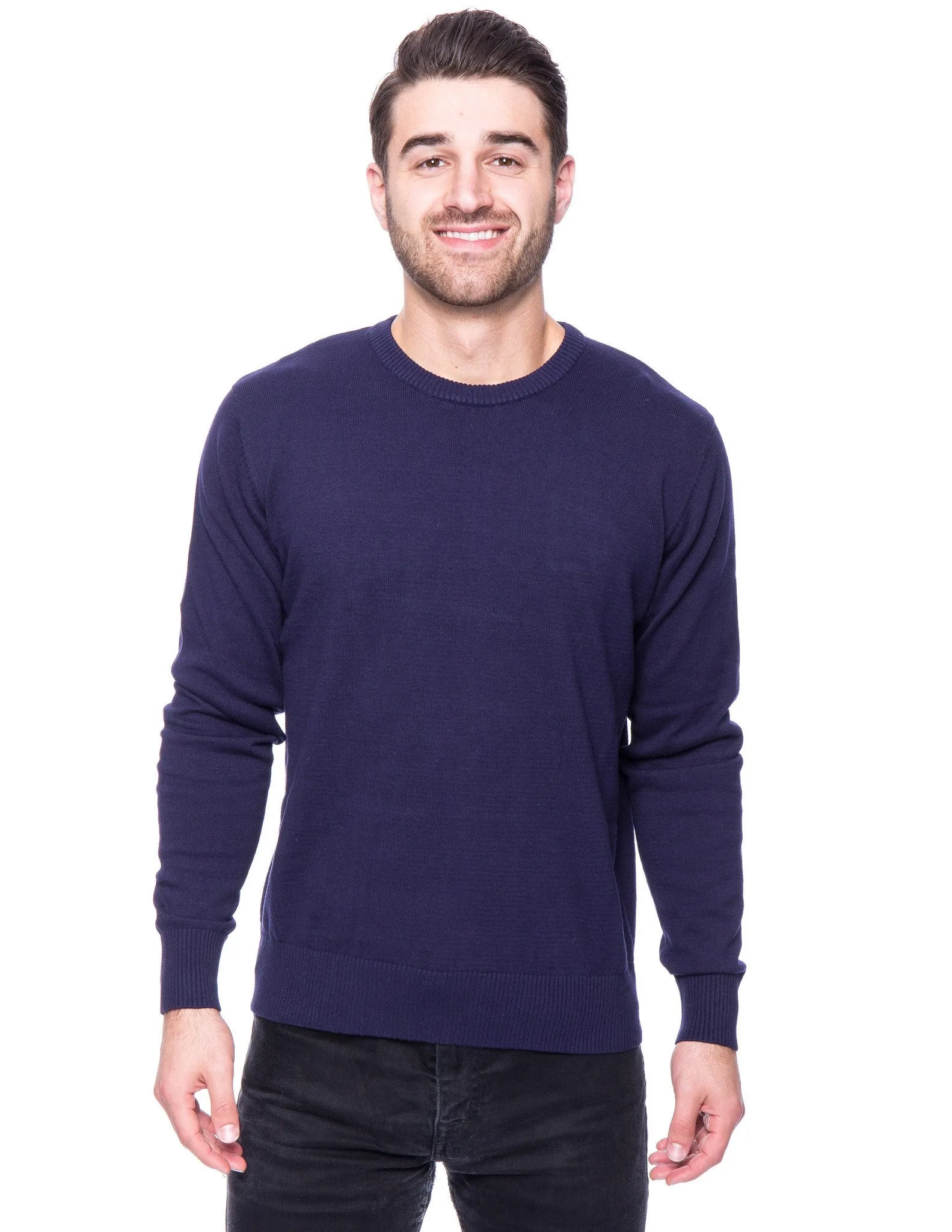 Men's Premium 100% Cotton Crew Neck Sweater