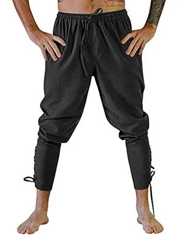 men's trousers ankle strap trousers cuffed trousers