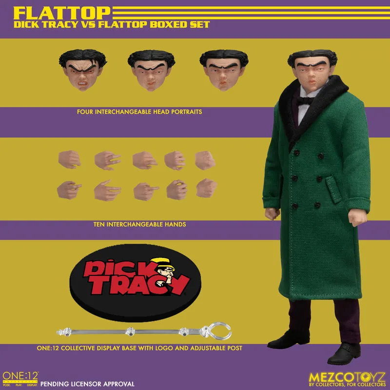 Mezco One 12 Dick Tracy vs Flattop Boxed Set Action Figure