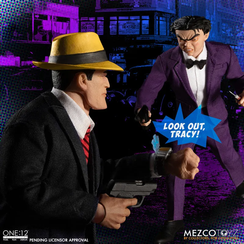 Mezco One 12 Dick Tracy vs Flattop Boxed Set Action Figure