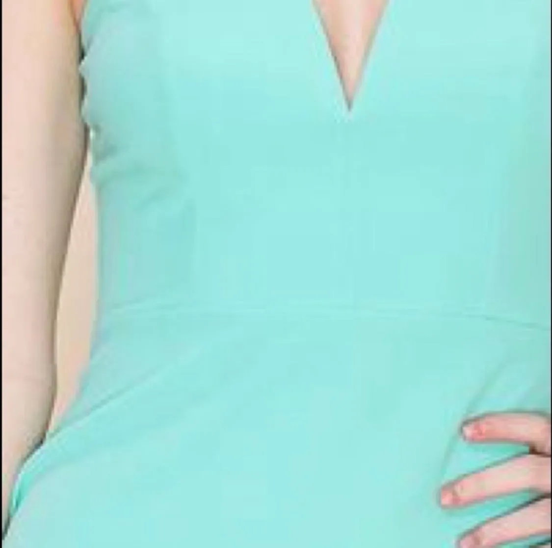 Mint Green Strapless Mini  Dress