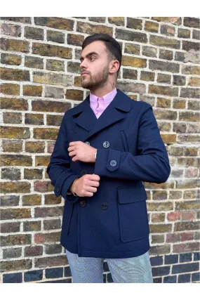 Modfather Clothing - Classic Mariner Navy Peacoat - Jacket