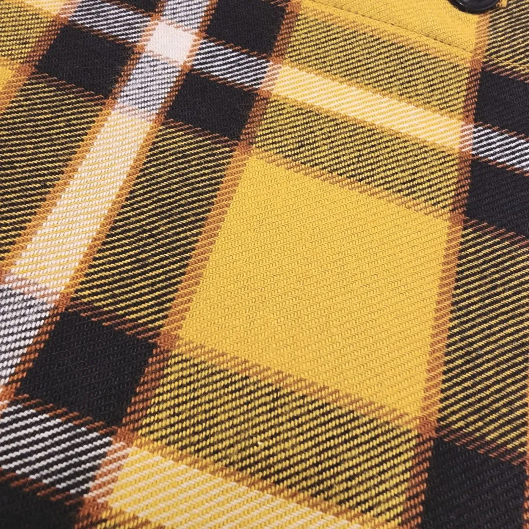 Mustard Check Flannel Shirt