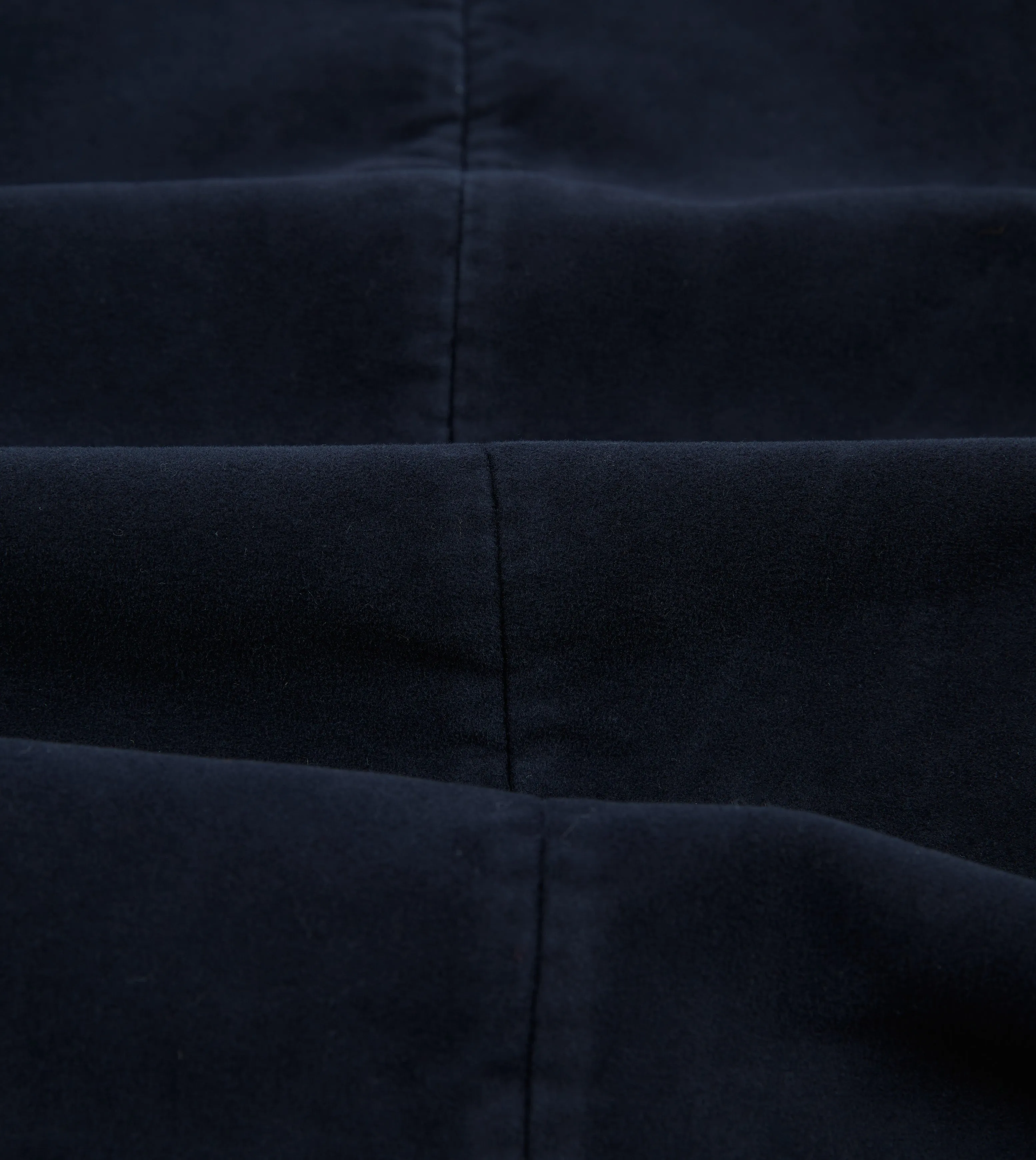 Navy Moleskin Overcoat