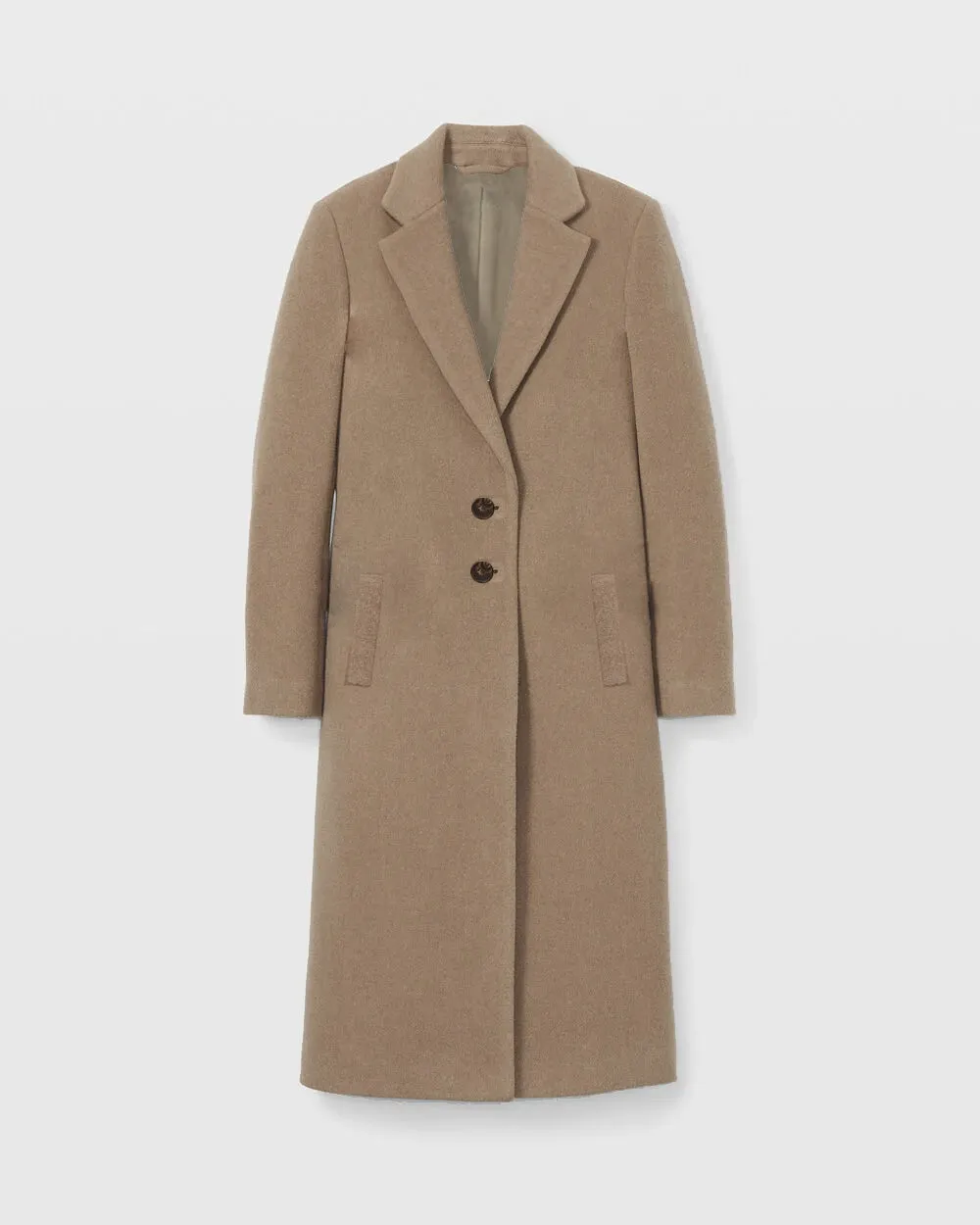 Noah Camel Wool Overcoat