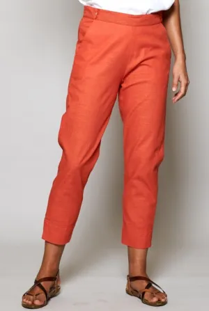 Nomads Slim Cropped Cotton Trousers