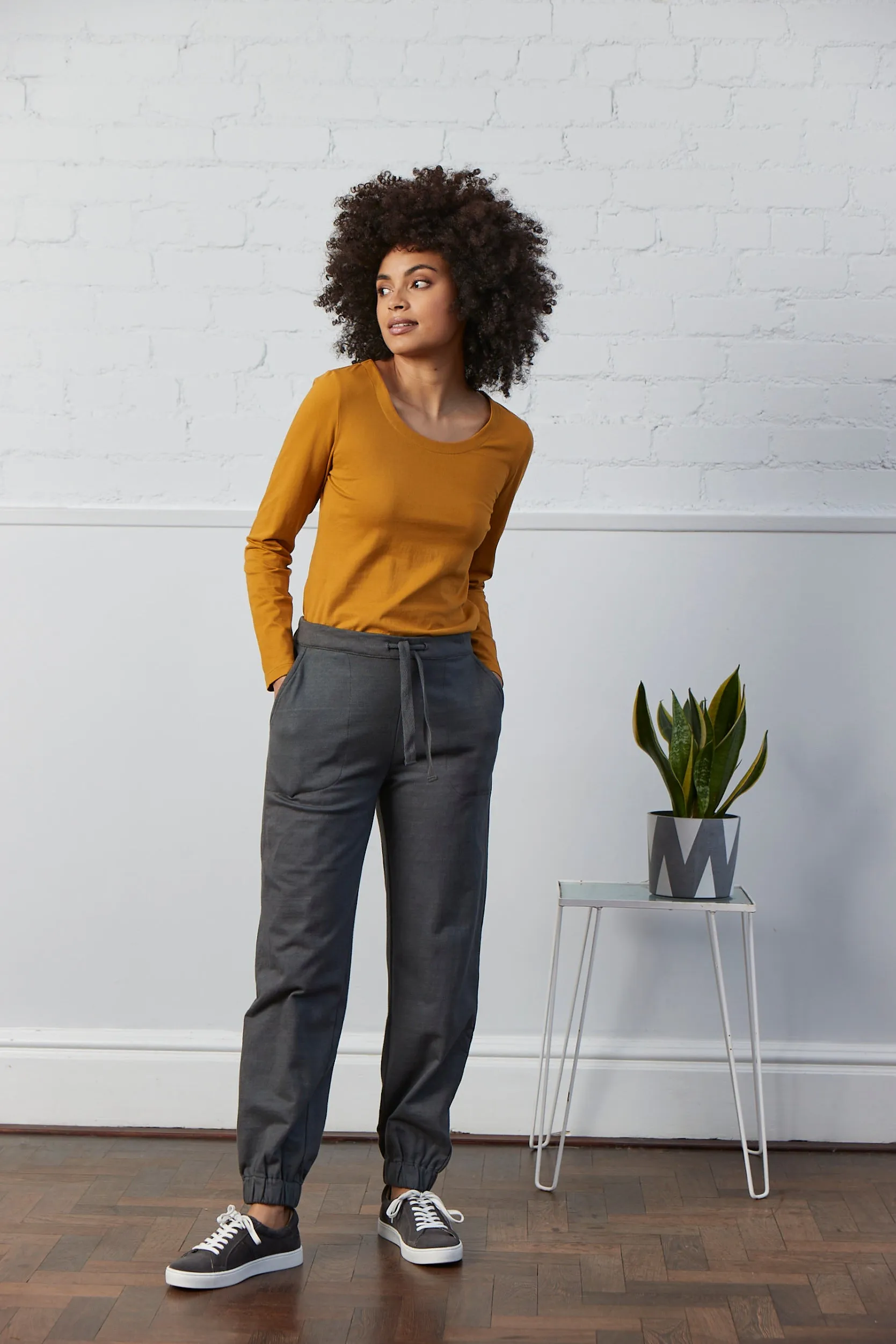 Organic Cotton Jersey Lounge Trousers GOTS