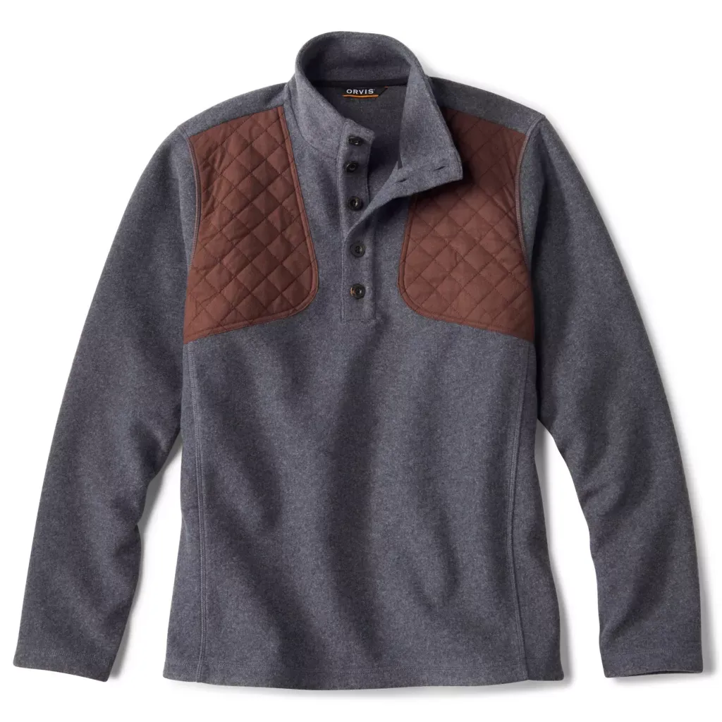 Orvis Men's Sharptail Quarter-Snap Pullover / Dark Charcoal