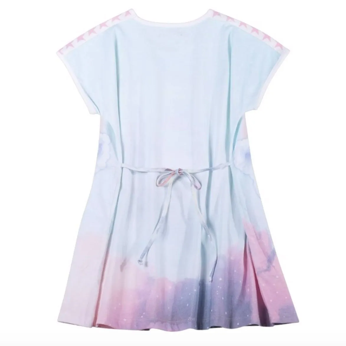 Paper Wings Organic Unicorn Cloud Girls Tee Shirt Dress