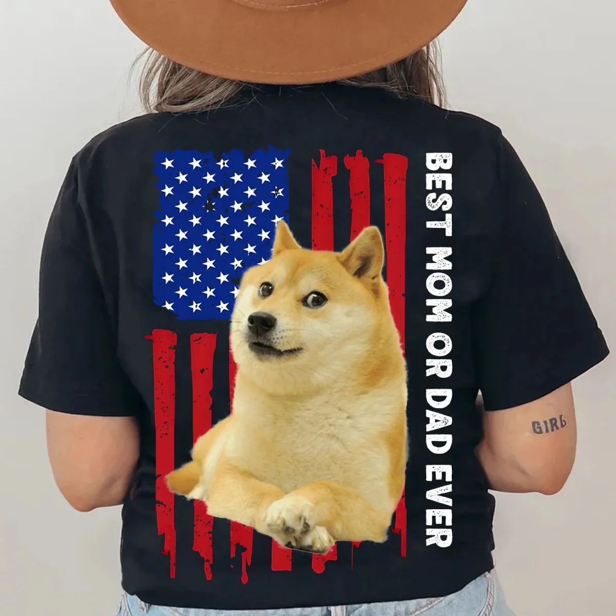 Pet Lovers - Custom Your Pets American Flag - Personalized Unisex T-shirt, Hoodie