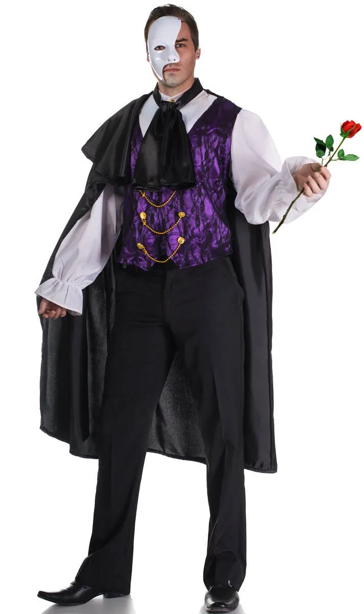 Phantom Of The Opera Plus Size Mens Halloween Costume