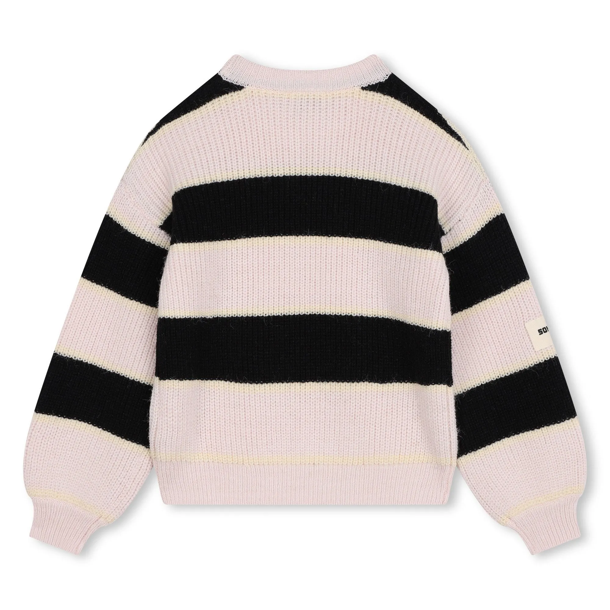 Pink Black Stripes Sweater