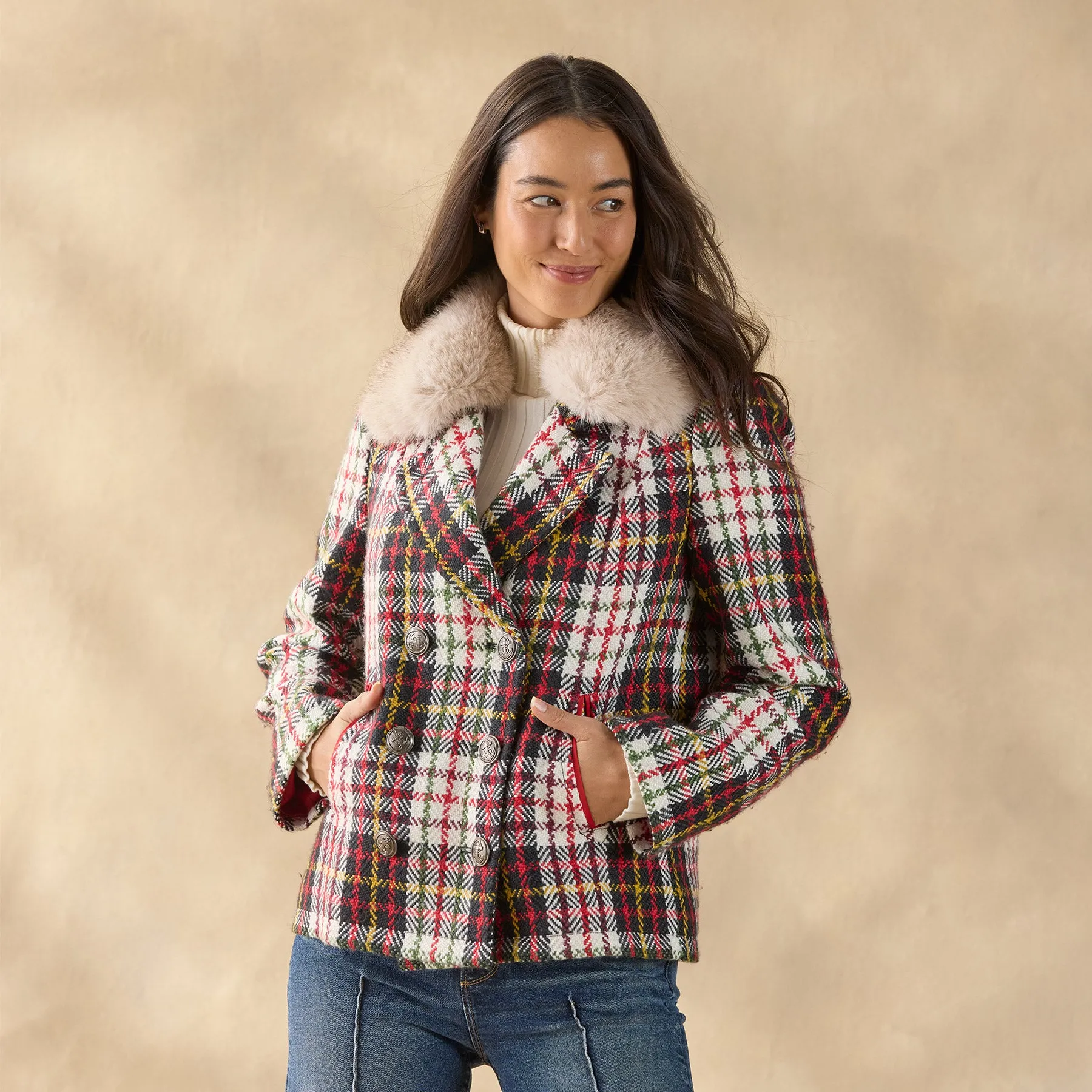 Plaid Alpenhorn Coat