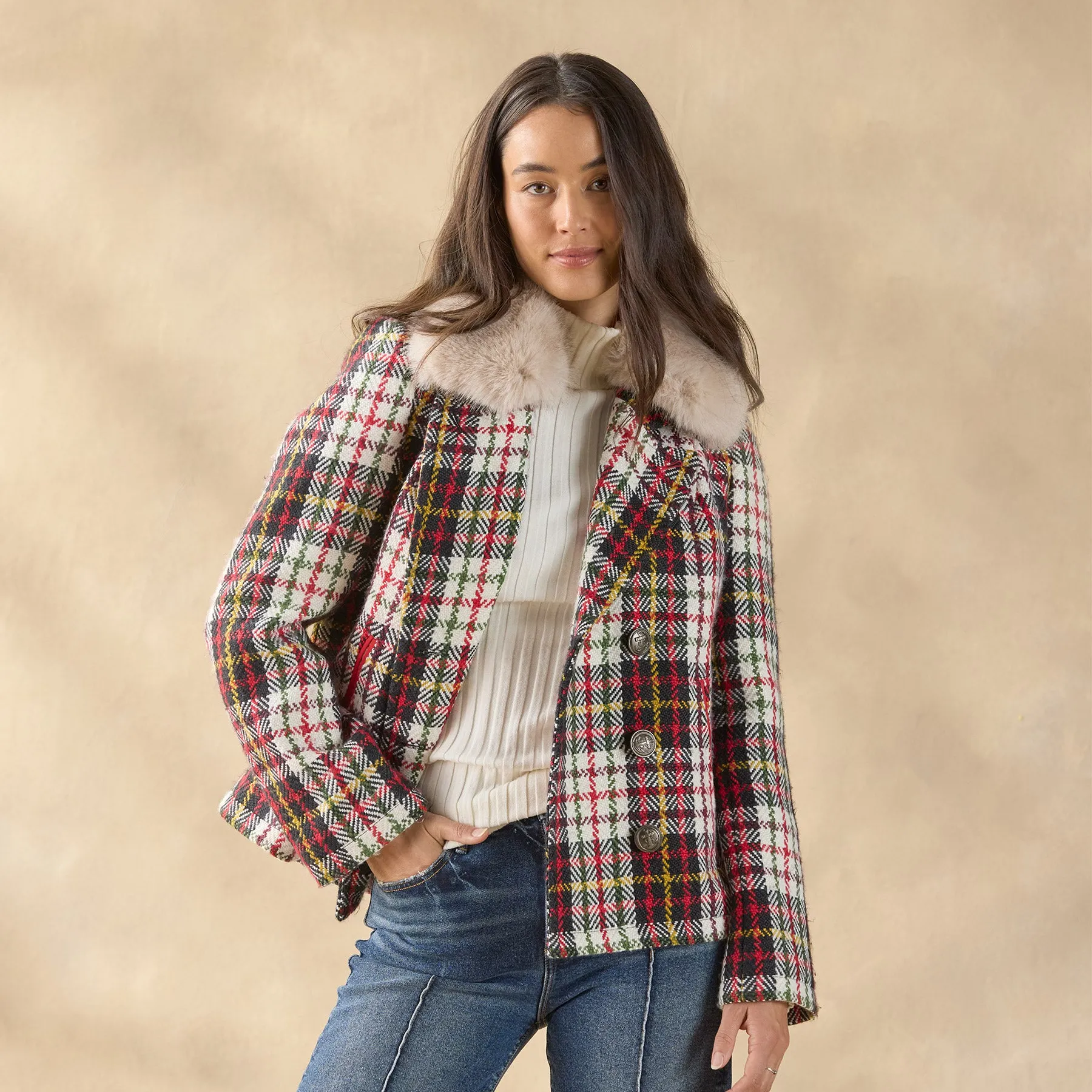 Plaid Alpenhorn Coat