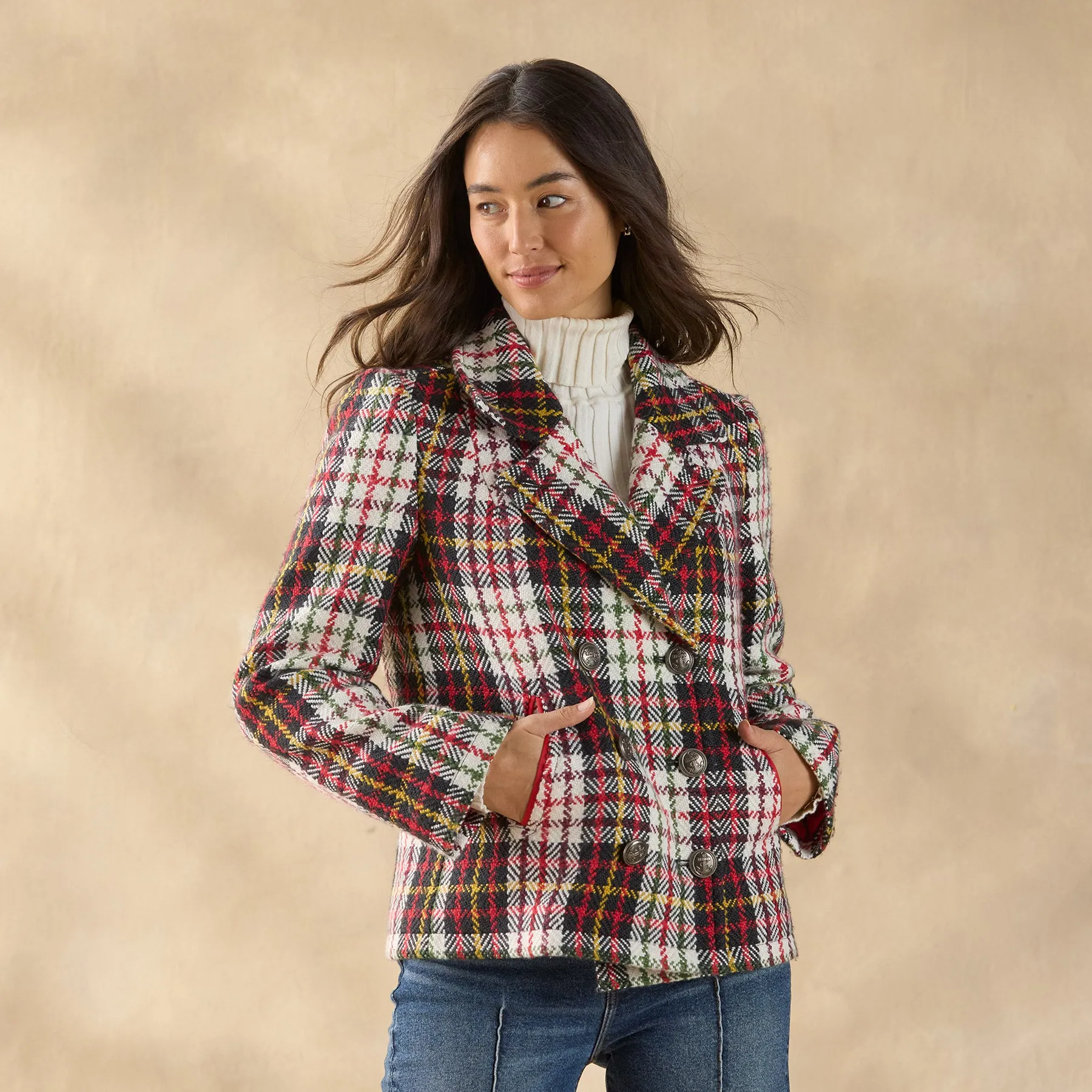 Plaid Alpenhorn Coat