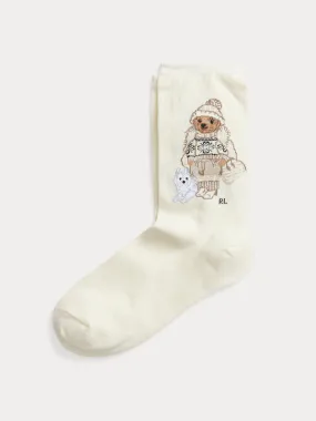 Polo bear crew socks