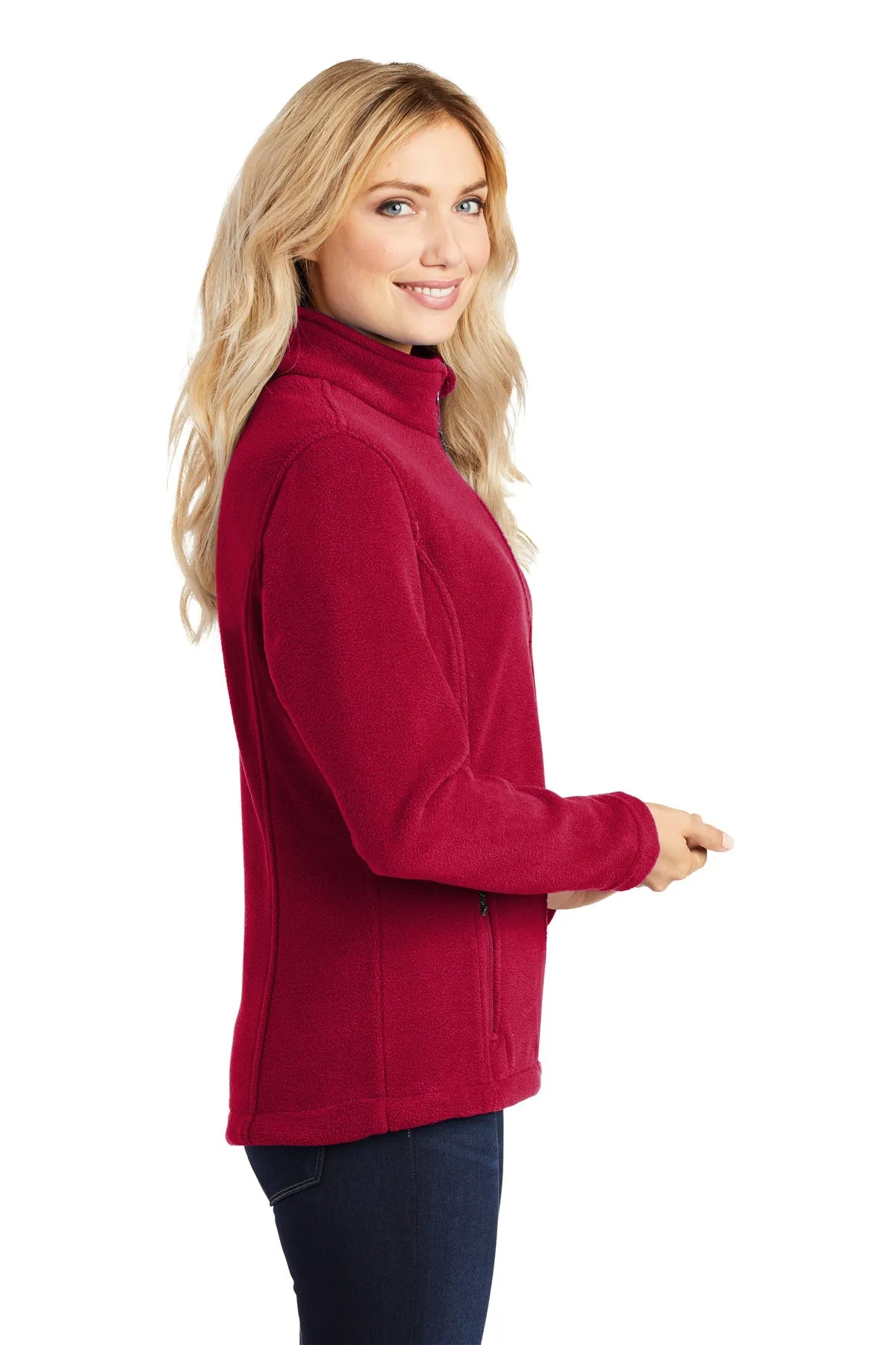 Port Authority Ladies Value Fleece Customized Jackets, True Red