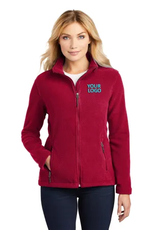 Port Authority Ladies Value Fleece Customized Jackets, True Red