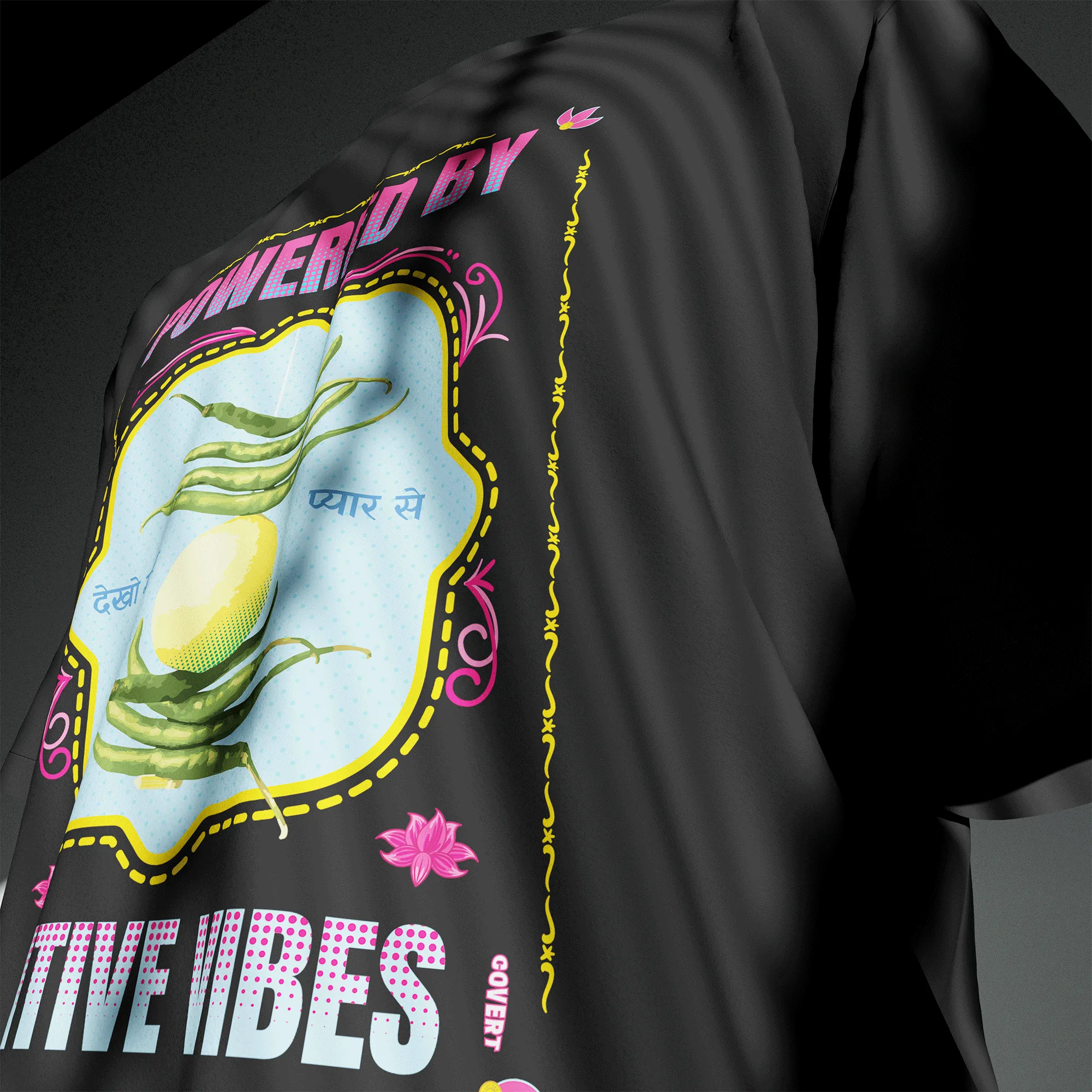 Powered by Positive Vibes Oversized T-shirt