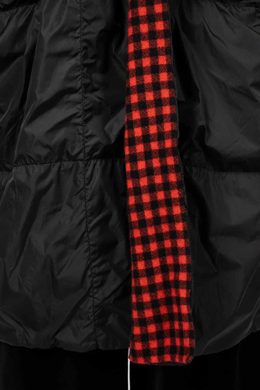 Quilted Reversible Coat Black/Red