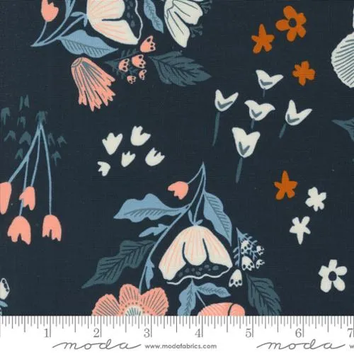 "Folk Lore"-Garden Tales Peacoat by Fancy That Design House for Moda