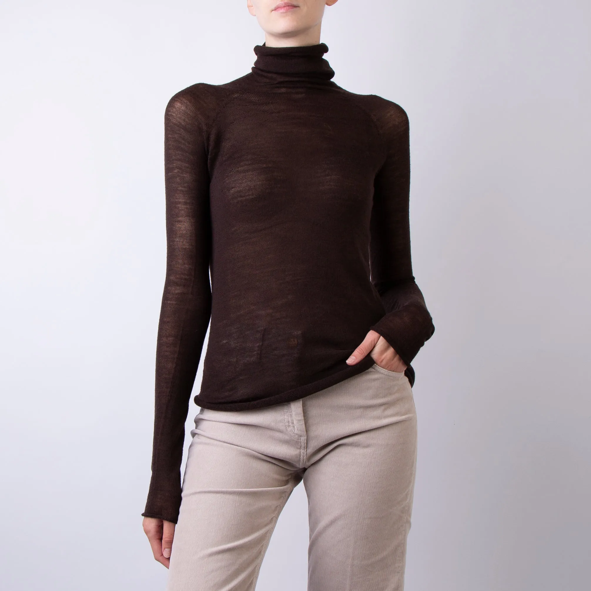 ROBERTO COLLINA SWEATER A03603 08 BROWN