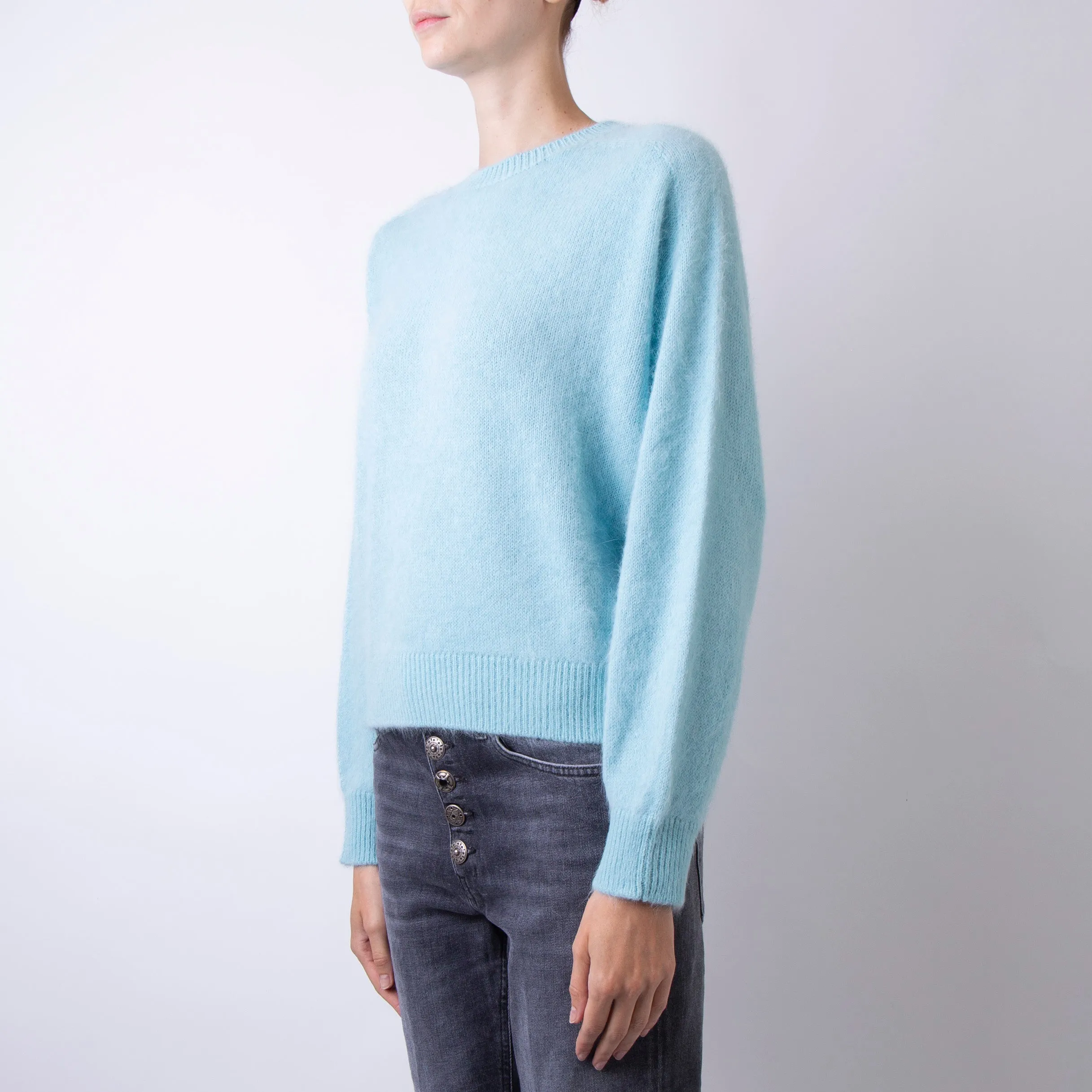 ROBERTO COLLINA SWEATER A30201 14 TURQUOISE