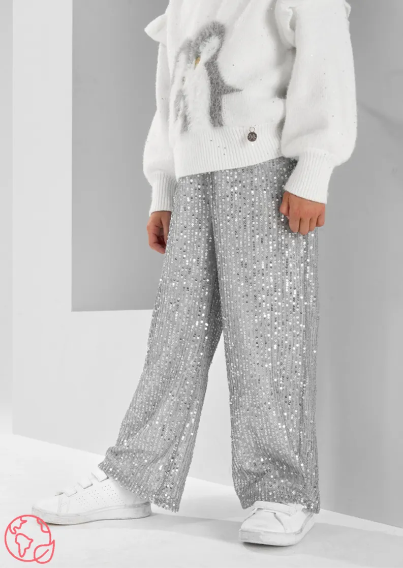 Sadie Silver Sequin Trouser