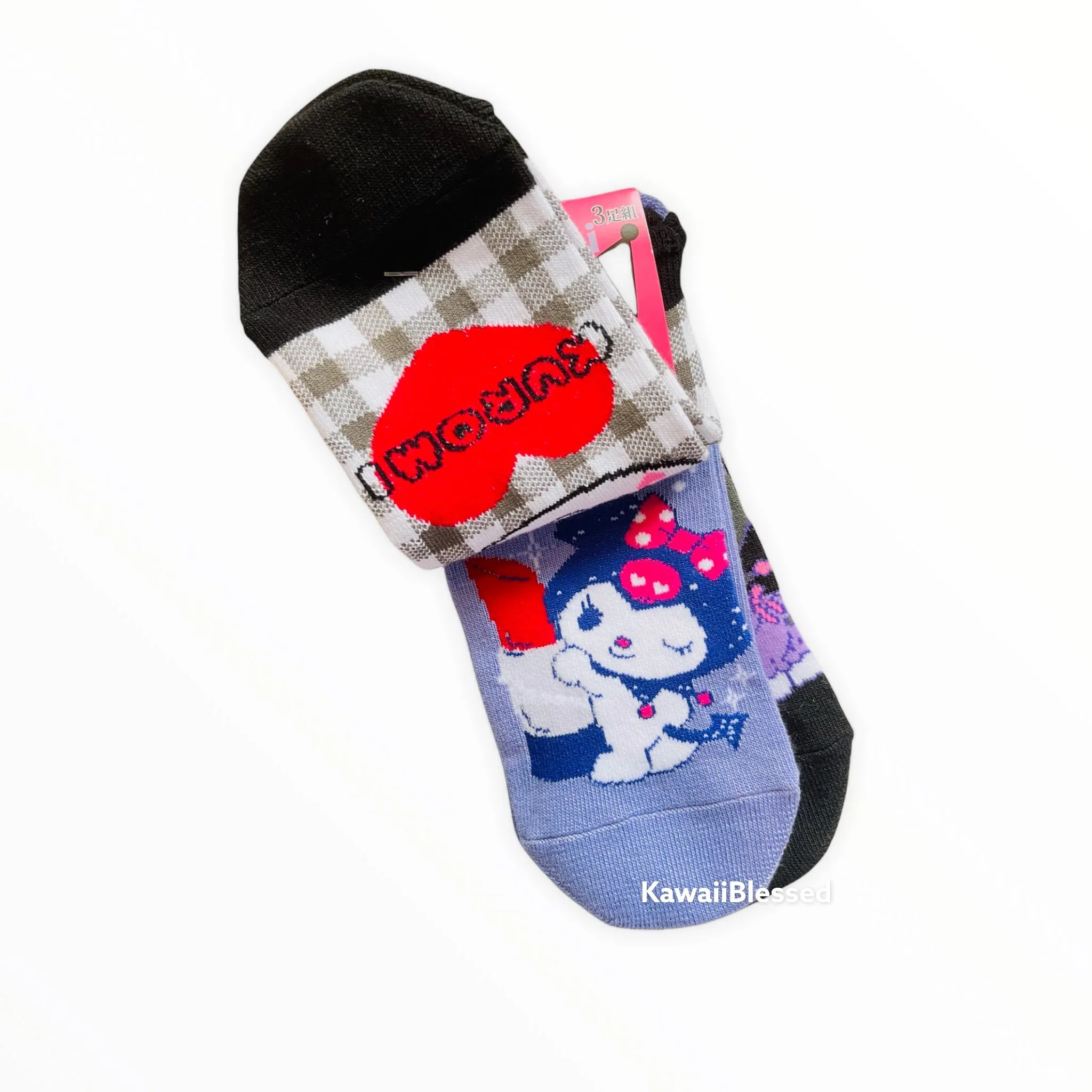 Sanrio Character 3-pack Socks (Adult and Kids)