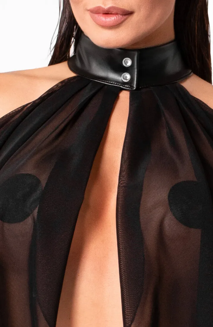 Sheer black bolero cape - The Pleasure Game