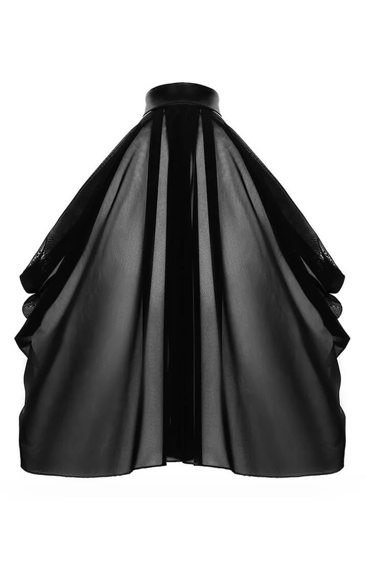 Sheer black bolero cape - The Pleasure Game