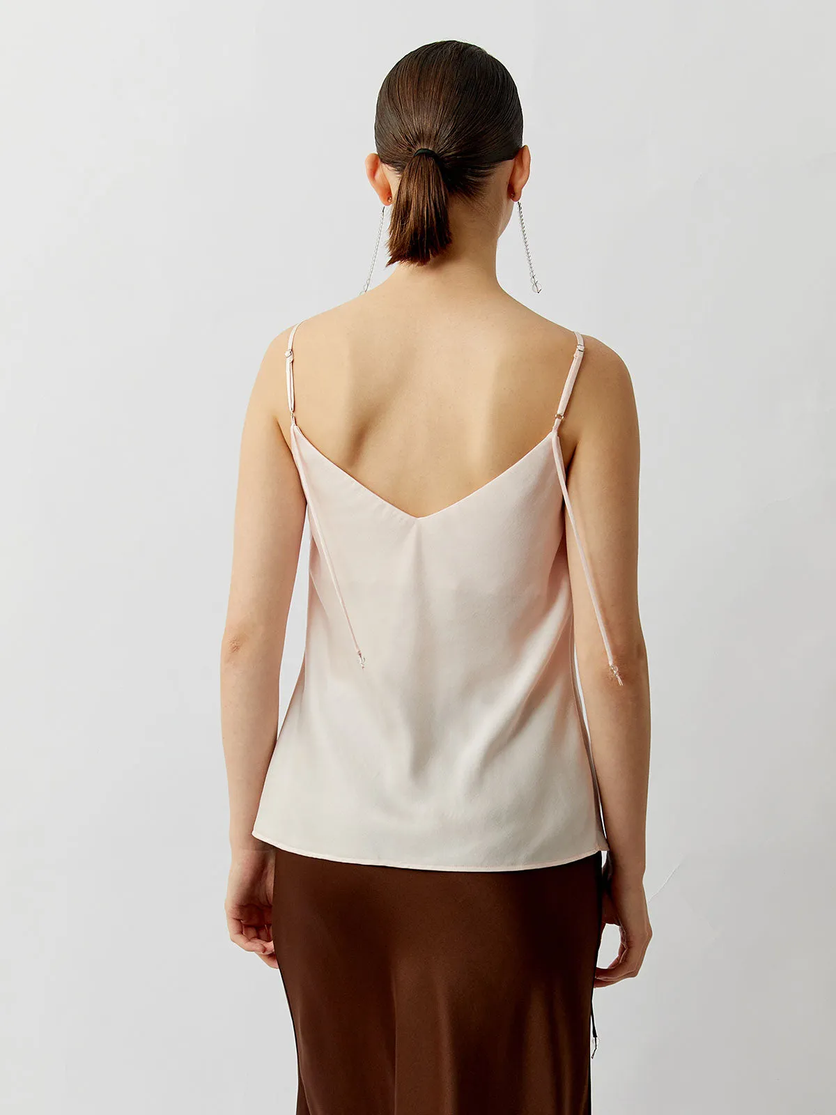 SILKINC Crystal Bias Cut V-Neck Camisole