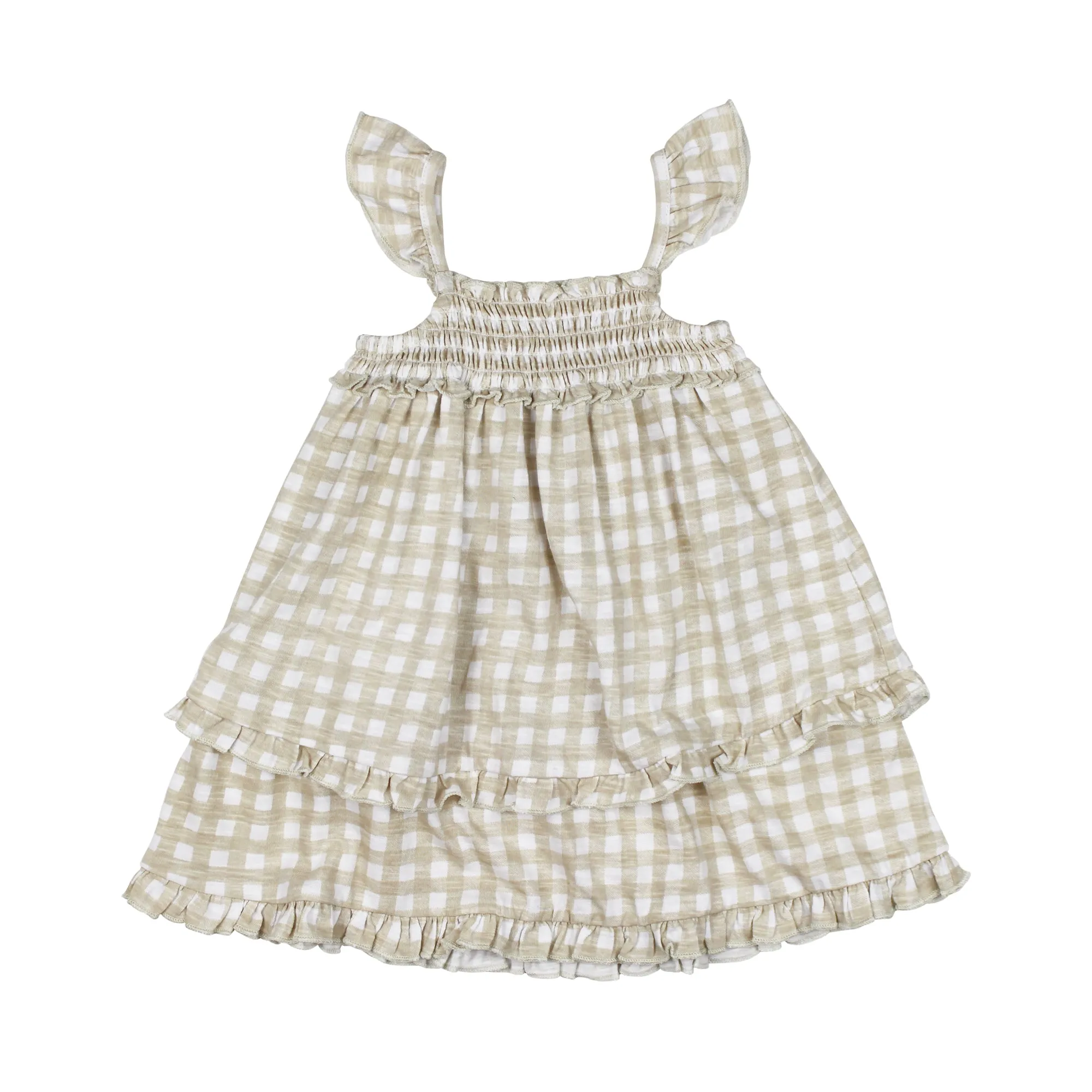 Slub Jersey Smocked Summer Dress