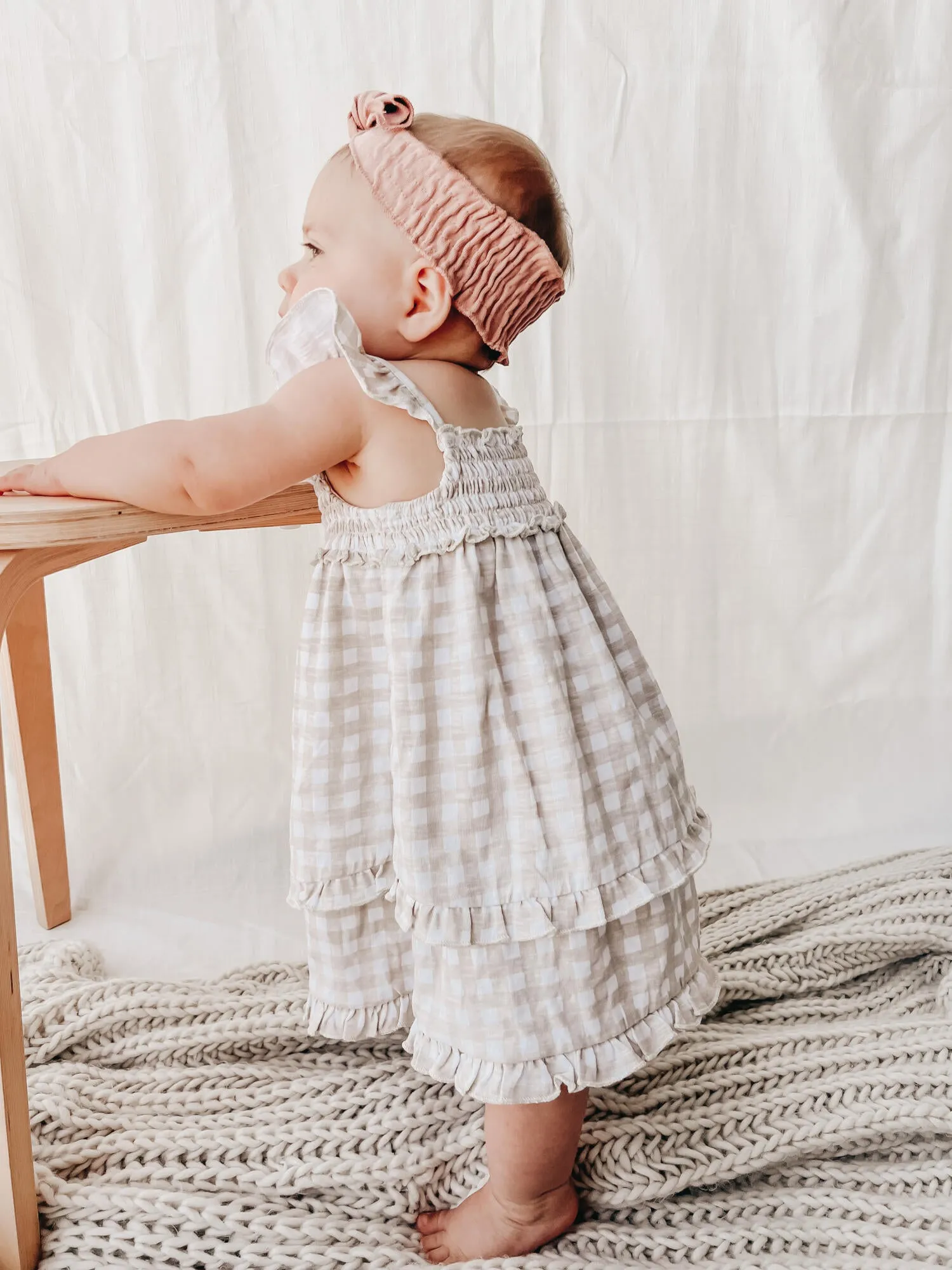 Slub Jersey Smocked Summer Dress