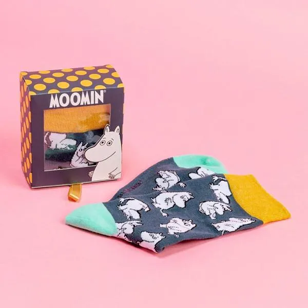 Socks - Moomintroll, Navy