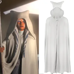 Star Wars The Clone Wars Ahsoka Tano White Cosplay Cape