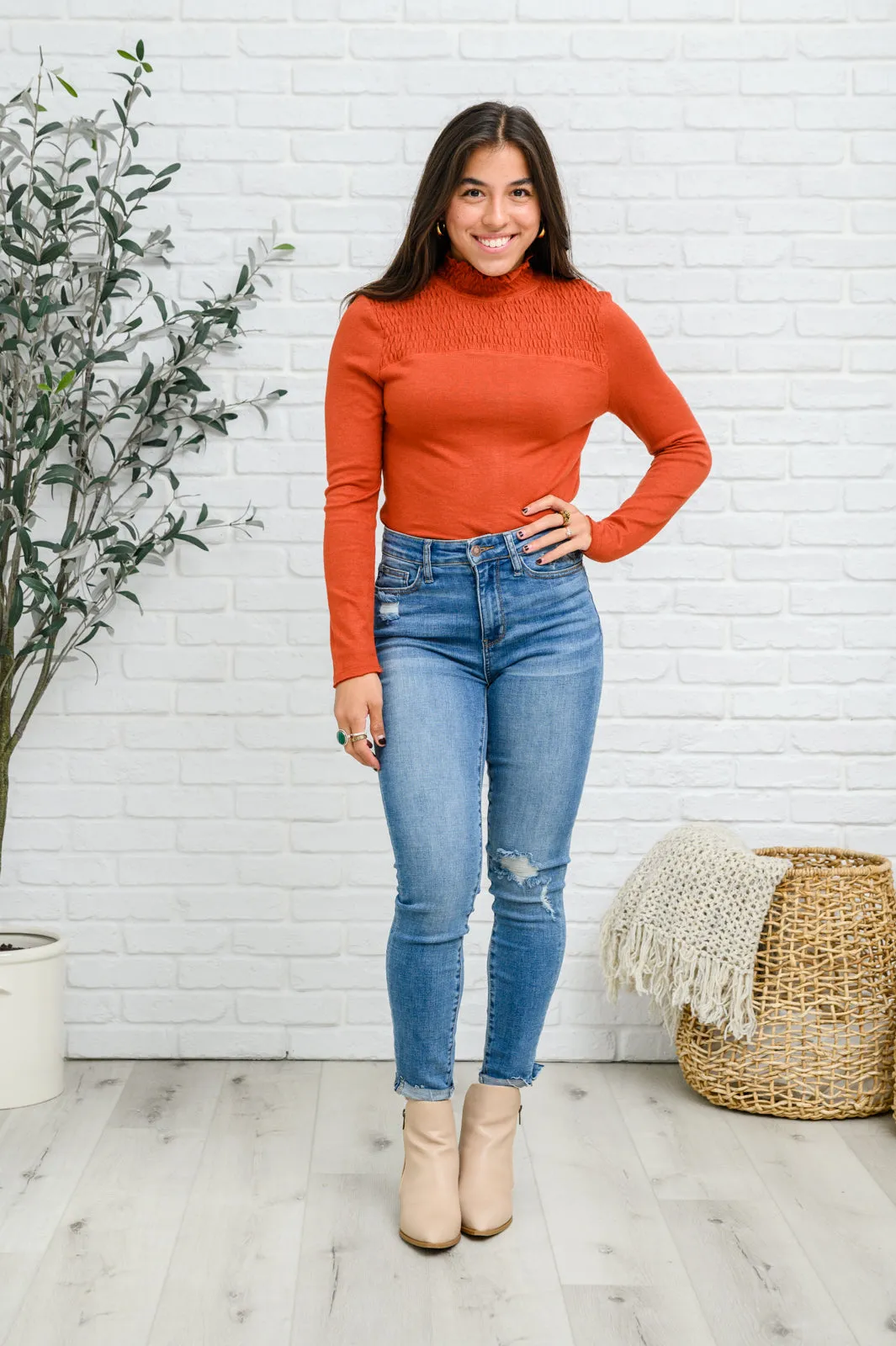 Stylin Girl Turtleneck in Red