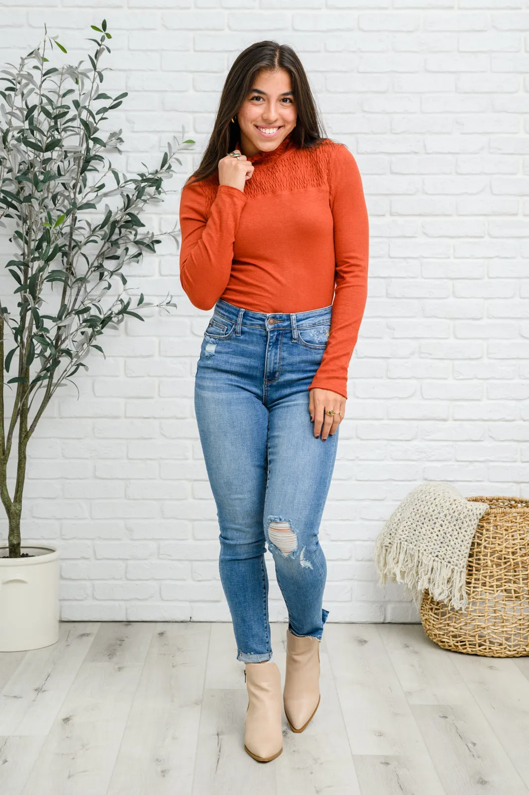 Stylin Girl Turtleneck in Red