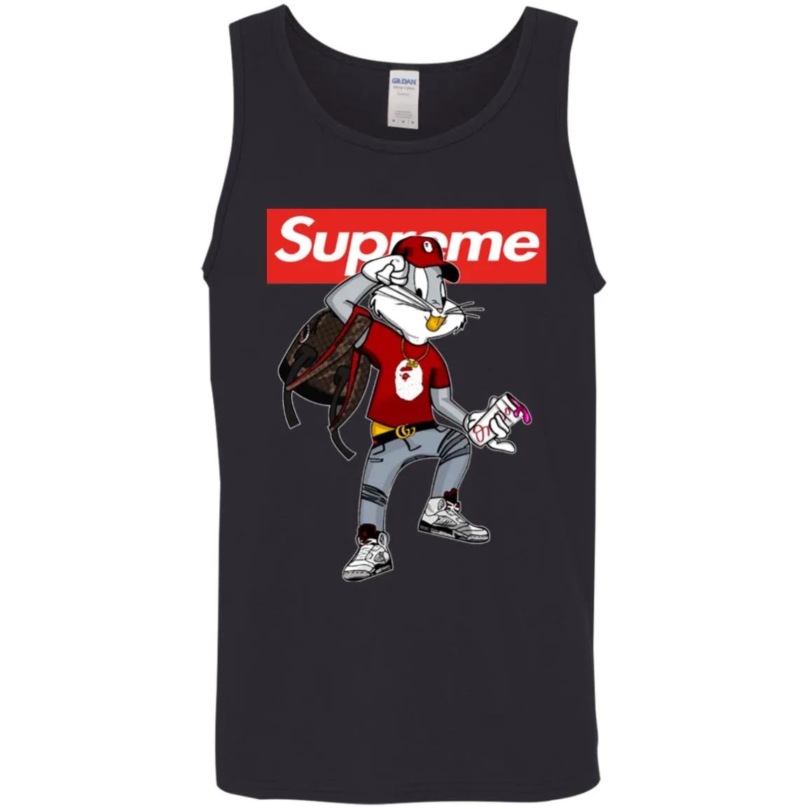 Supreme Rabbit Shirt Men Cotton Tank