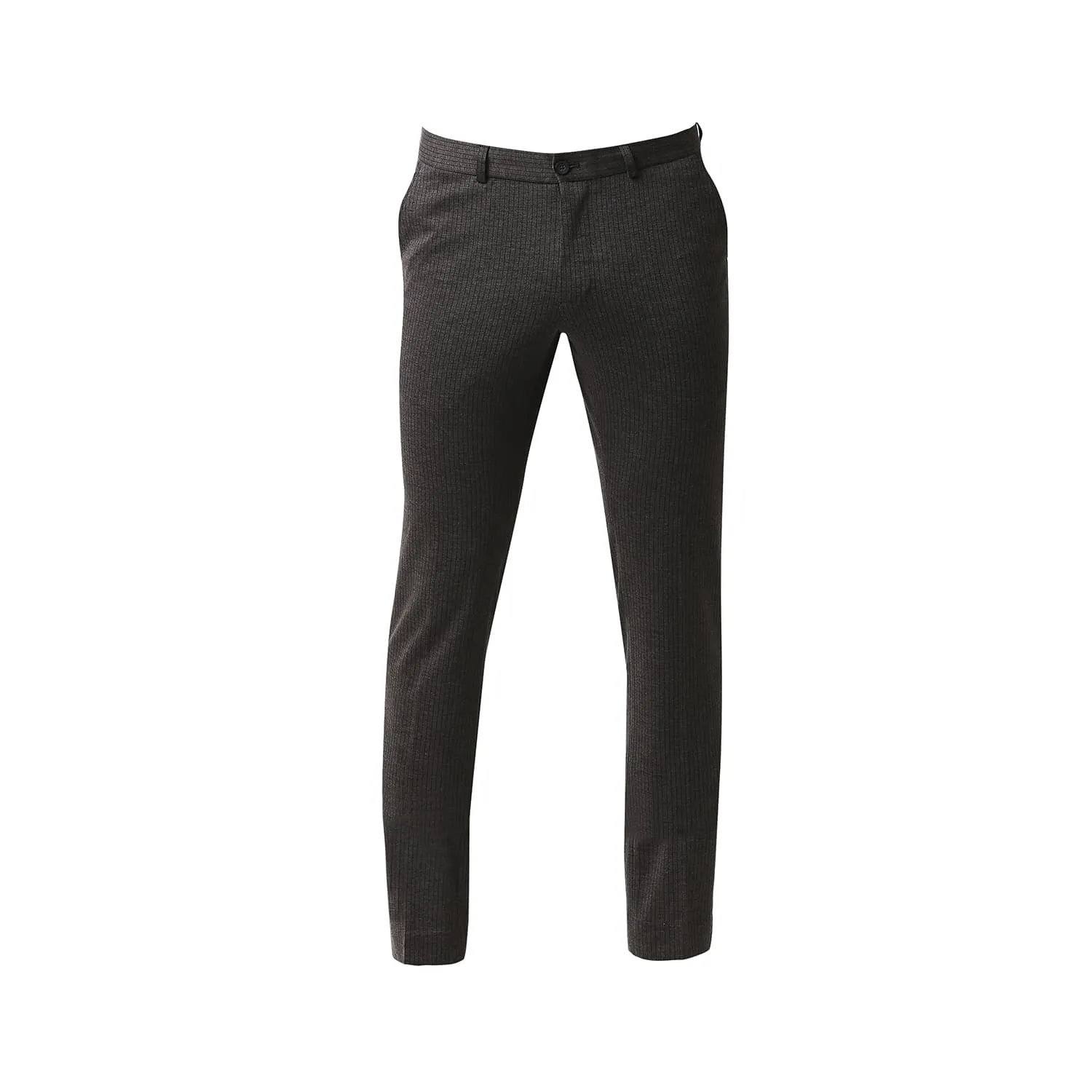 Tapered Fit Stretch Knit Trousers