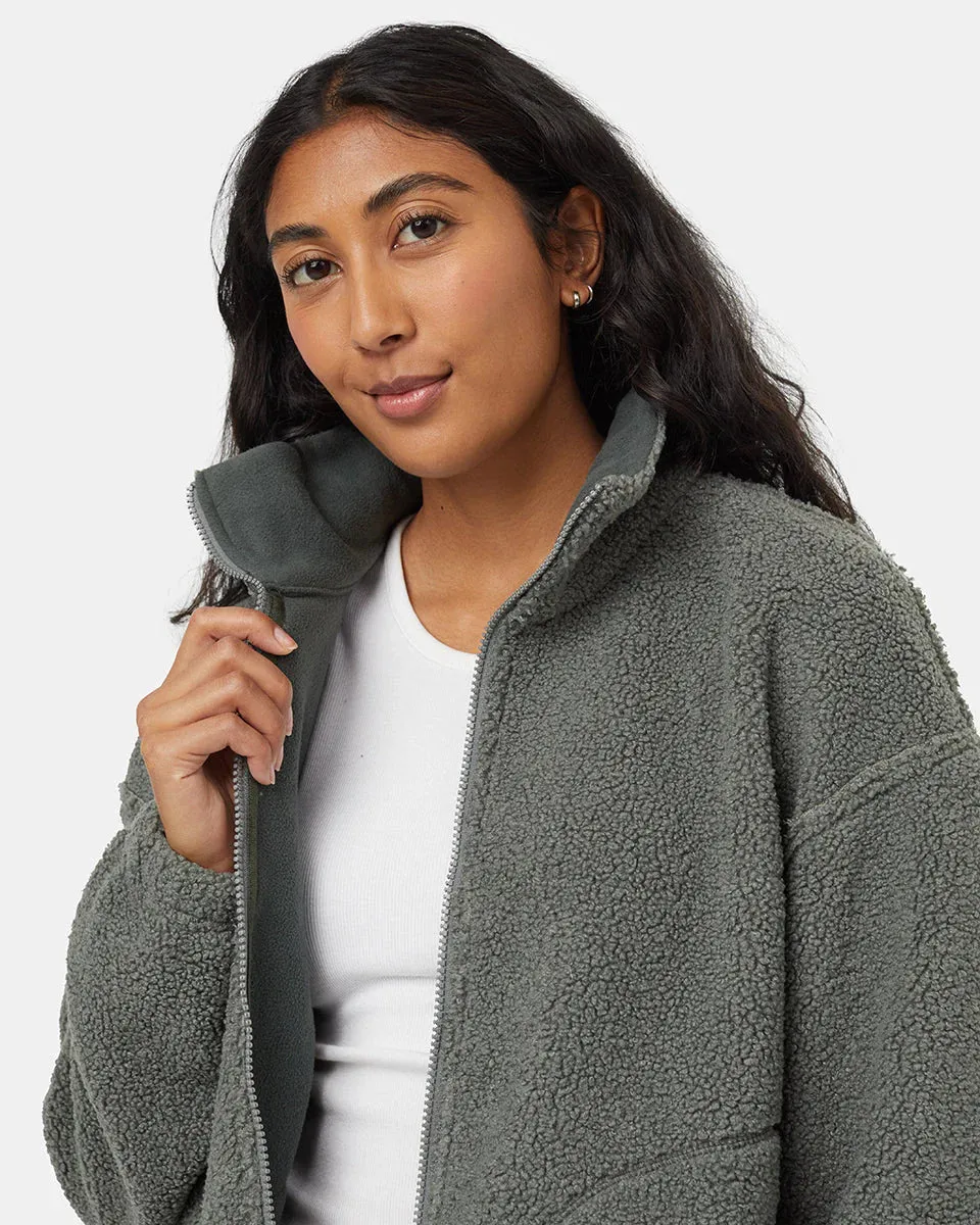 Tentree Fleece - Women's Recycled Boucle Reversible Full Zip