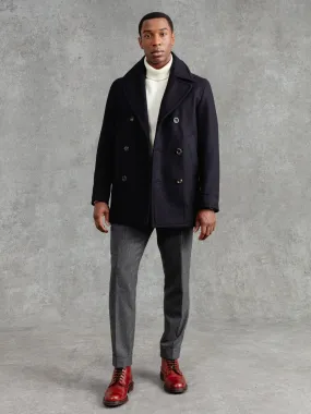 The Manchester Peacoat - Navy