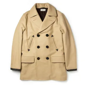 The Mendocino Peacoat in Camel Wool