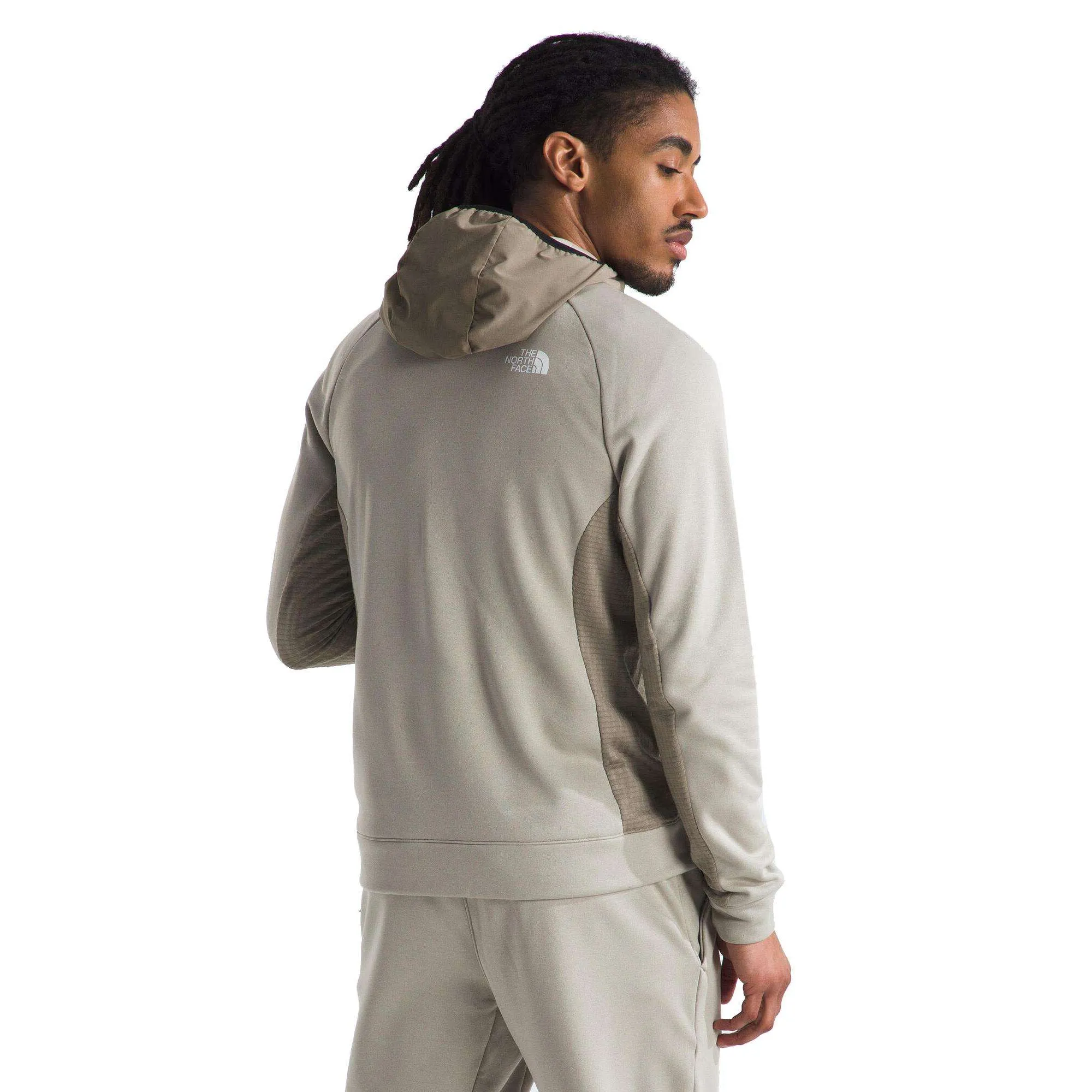 The North Face Men's Mountain Athletics Full Zip Fleece in Clay Grey/Cavern Grey