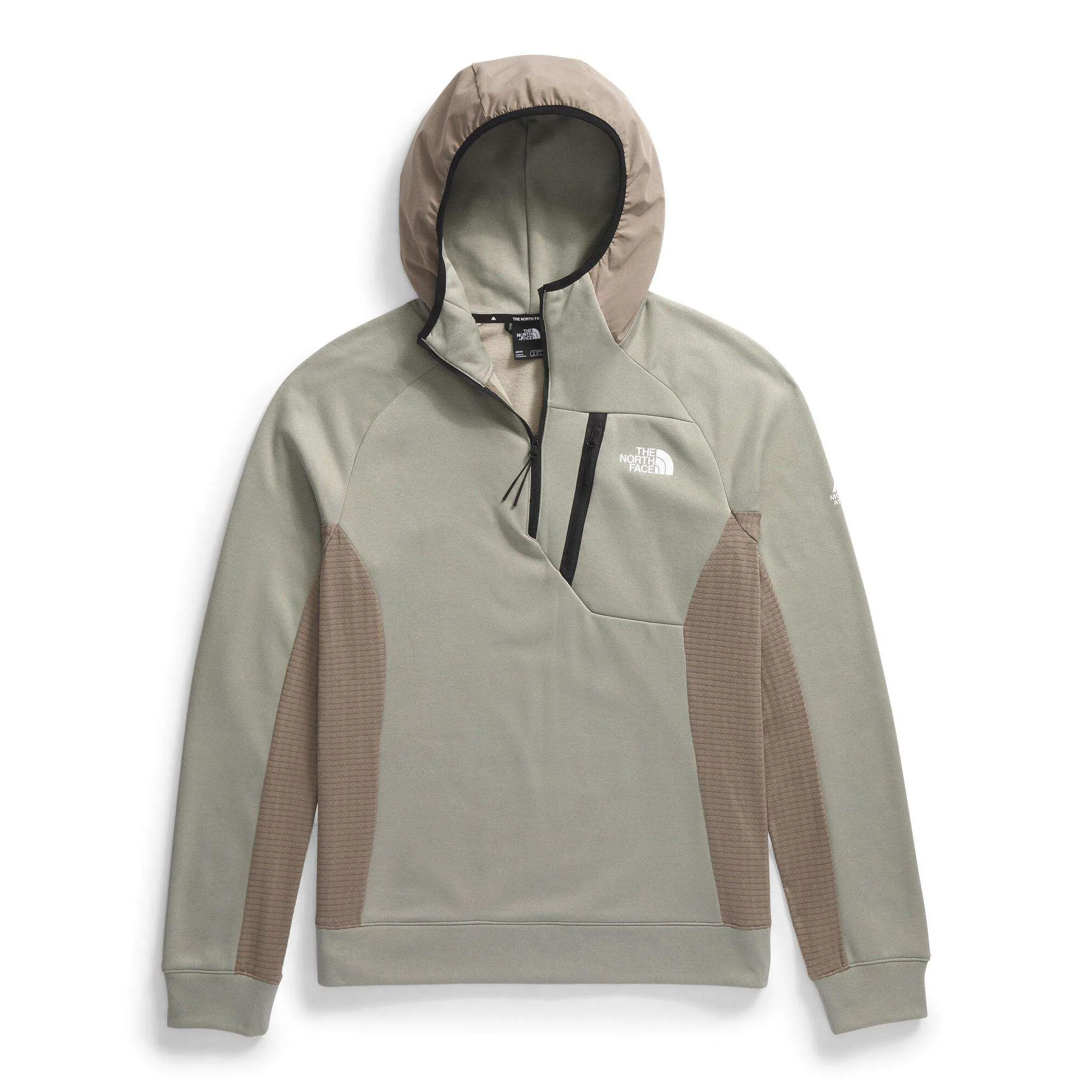 The North Face Men's Mountain Athletics Full Zip Fleece in Clay Grey/Cavern Grey