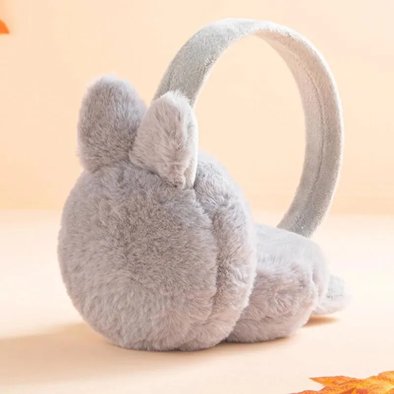 Toddler / Kid Winter Rabbit Earmuffs Warm Plush Foldable Outdoor Ear Warmers Ear Muffs