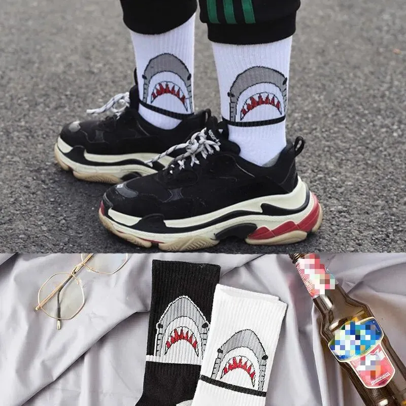 Unisex Sports Socks:  Shark Fun